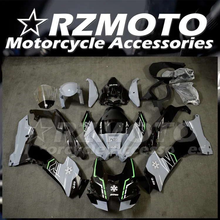 

4Gifts New ABS Motorcycle Fairings Kit Fit For Kawasaki Ninja ZX-10R ZX10R 2021 2022 Bodywork Set Custom Black Gray