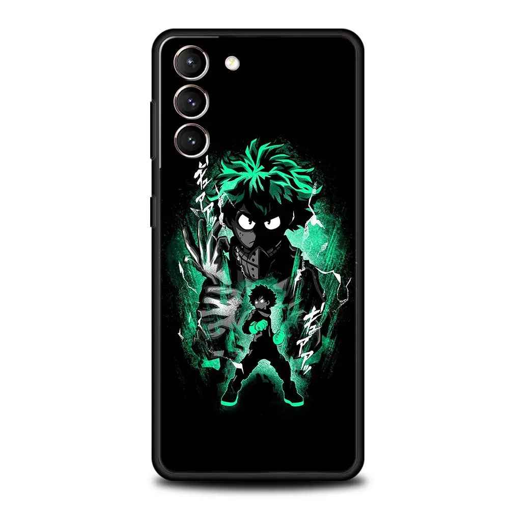 Фото Чехол для телефона с рисунком аниме Моя геройская Академия для Samsung Galaxy S22 5G S20 Ultra S21 FE S10 S9 Plus S10E S8 Note 10 Lite 20, мягкий чехол из ТПУ №2