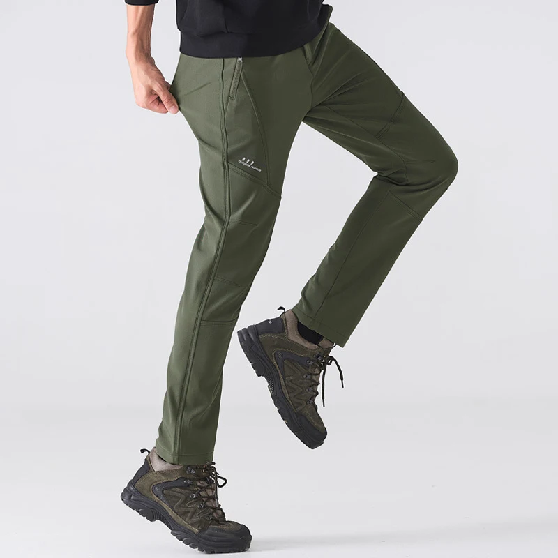 

Брюки мужские зимние плюшевые, дышащие термальные водонепроницаемые ветрозащитные спортивные штаны для бега, тренировок, походов, велоспо...