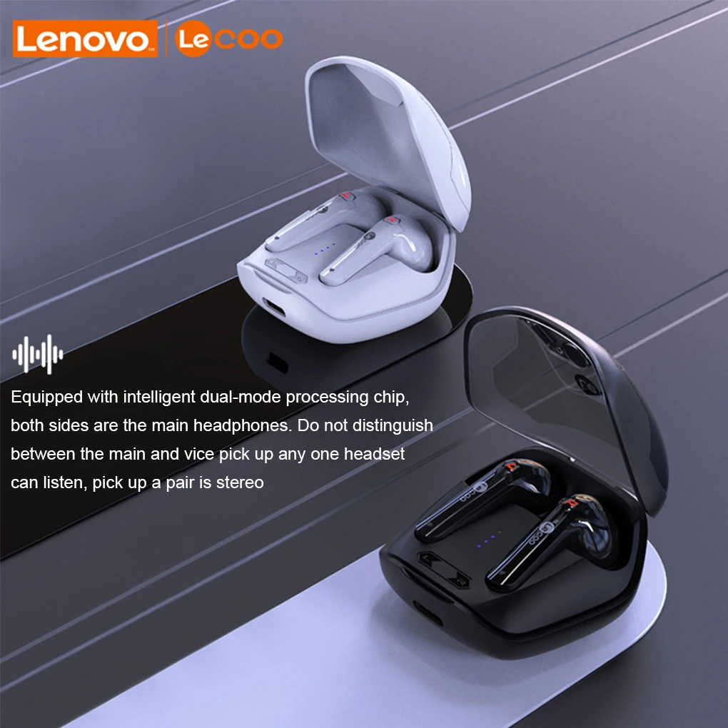 

Беспроводные Bluetooth-наушники Lenovo C4, с зарядным чехлом