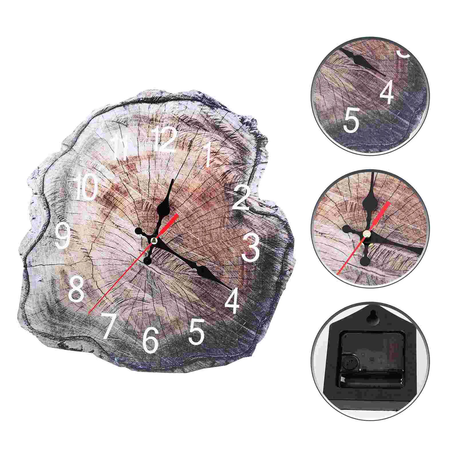 

Annual Ring Design Wood Clock Living Room Hanging Clock Home Clock Ornament