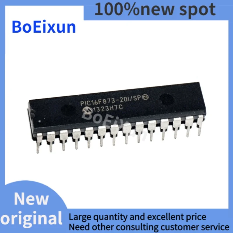 

1-100 Pieces PIC16F873-20I/SP DIP-28 PIC16F873 Microcontroller Chip IC Integrated Circuit Original Brand New Free Shipping