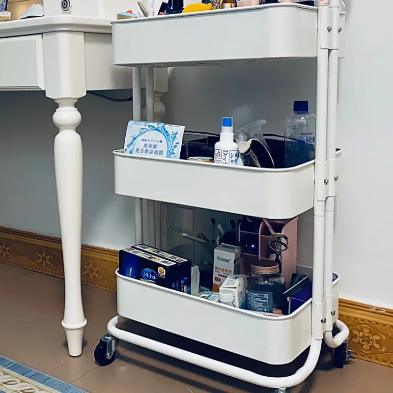 Металлическая тележка для хранения черного салона еды педикюра спа-машины Carrello