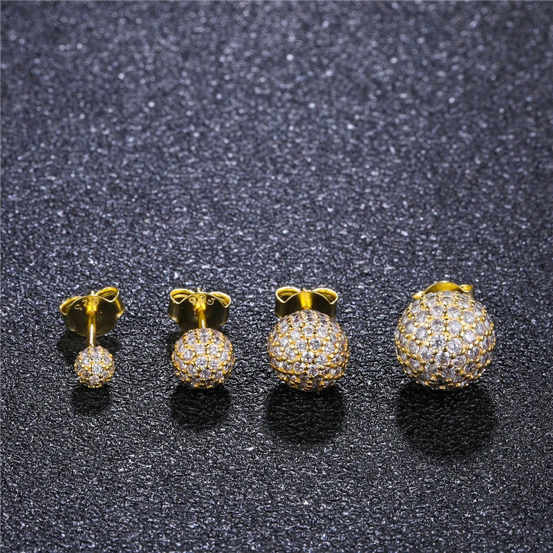 Серьги-гвоздики в стиле хип-хоп 1 пара