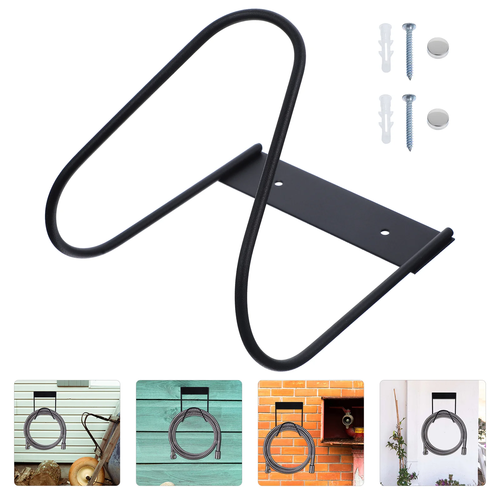 

Storage Rack Hose Support Hanger Water Pipe Hanging Wall Mount Hook Holder Clothing Racks Home