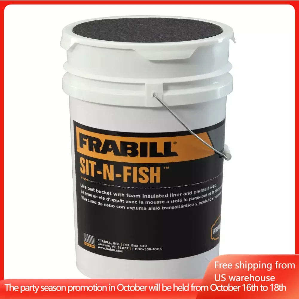 

1600 изолированные коробки для рыболовных снастей и хранение приманки Sit-N-Fish 6 галлонов коробка оборудование инструменты чемодан Спорт Развлечения