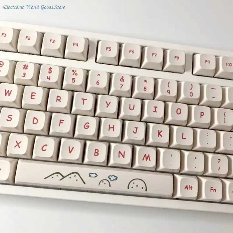 Фото A3PD Граффити Мультфильм XDA Профиль Колпачки для ключей PBT Сублимационная краска для переключателя Cherry MX №3
