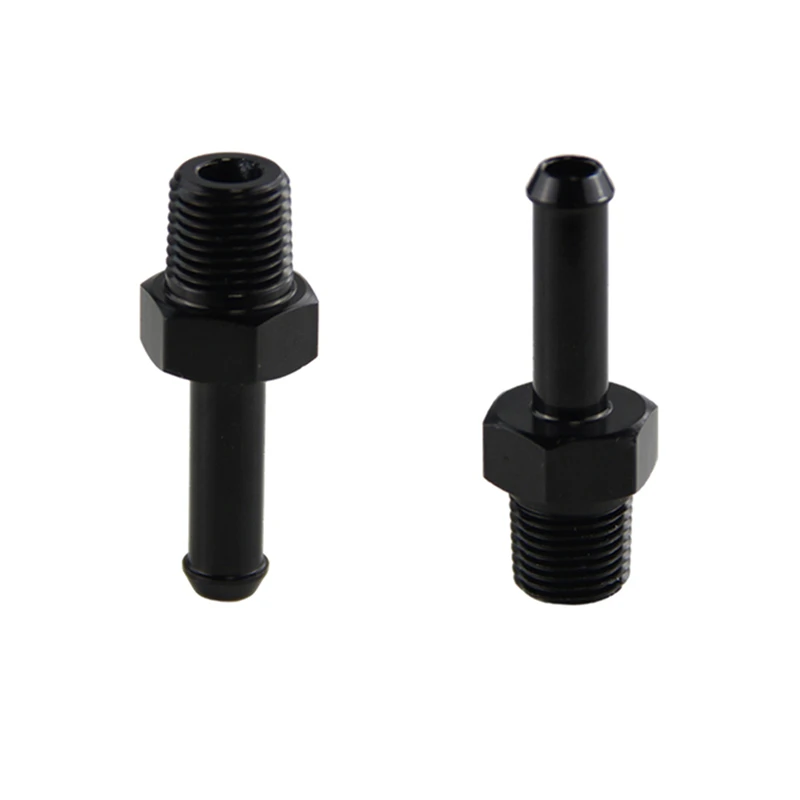 

2PCS Aluminum AN4 1/8 NPT Male to 1/4" Hose Barb Straight Adapter Fitting