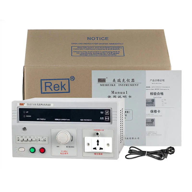 

Цифровой измерительный прибор RK2675AM для тестера утечки тока постоянного и переменного тока 500 ВА