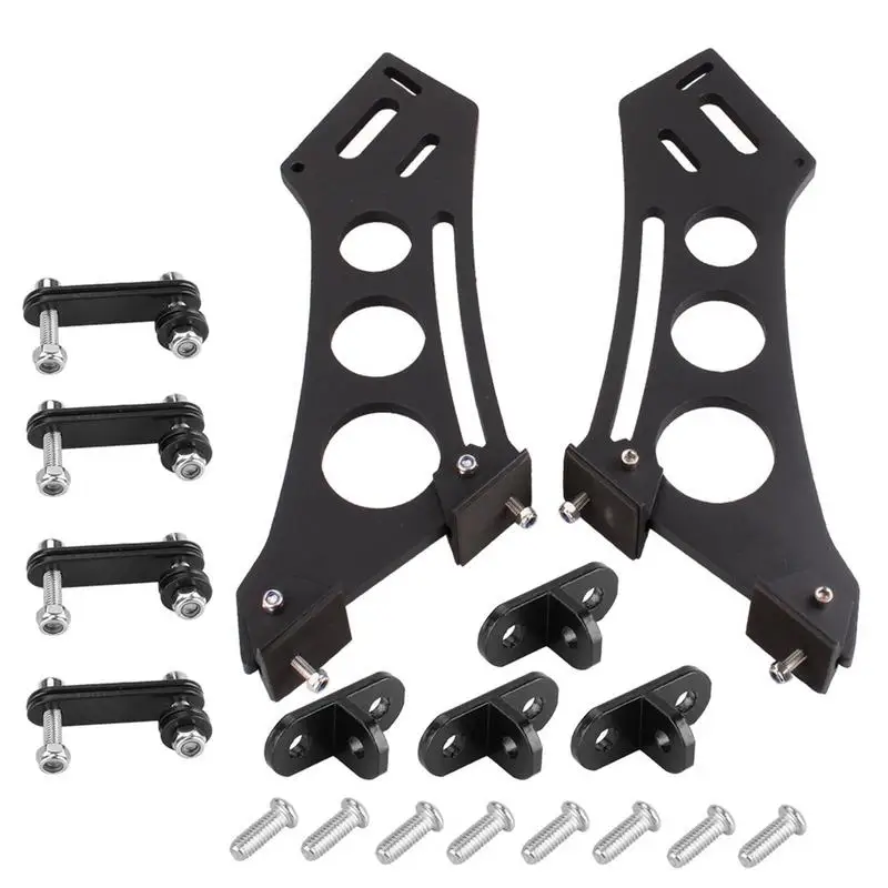 

Spoiler Legs Mount Brackets Lightweight And Durable Perforated Rear Wing Mounting Feet Easy To Use Motors Modification Supplies