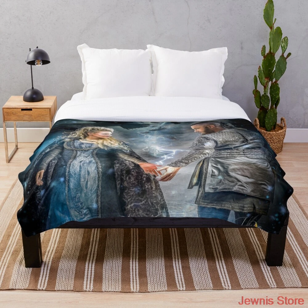

Welcome to Valhalla Blanket Warm Cozy Letter Throw Blanket Print on Demand Sherpa Blankets for Sofa Thin Quilt