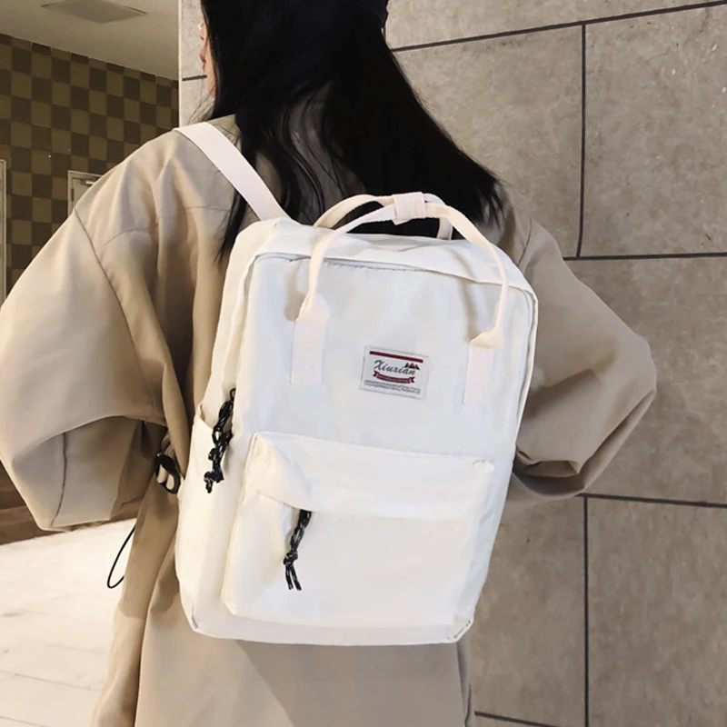 

JOYPESSIE Simple Lovers Backpack Fashion Boy Girl Waterproof Bookbag Cheap Teen Schoolbag Men Black Rucksack Male Travel Mochila