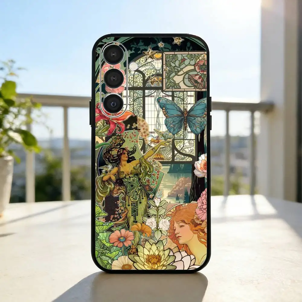 Чехол для телефона ART A-Alphonse M-Mucha для Samsung A73,72,71,53,52,51,22,91,80, мягкий черный чехол (art.: 3920da0086ba0) - 3920da0086ba0