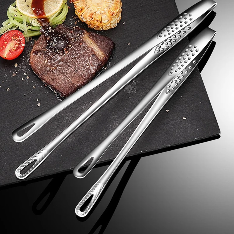 

Stainless steel barbecue tongs Food Clip Steak Kitchen Gadgets Tongs Kitchen Cooking Tools Accessories Barbecue Buffet Tools
