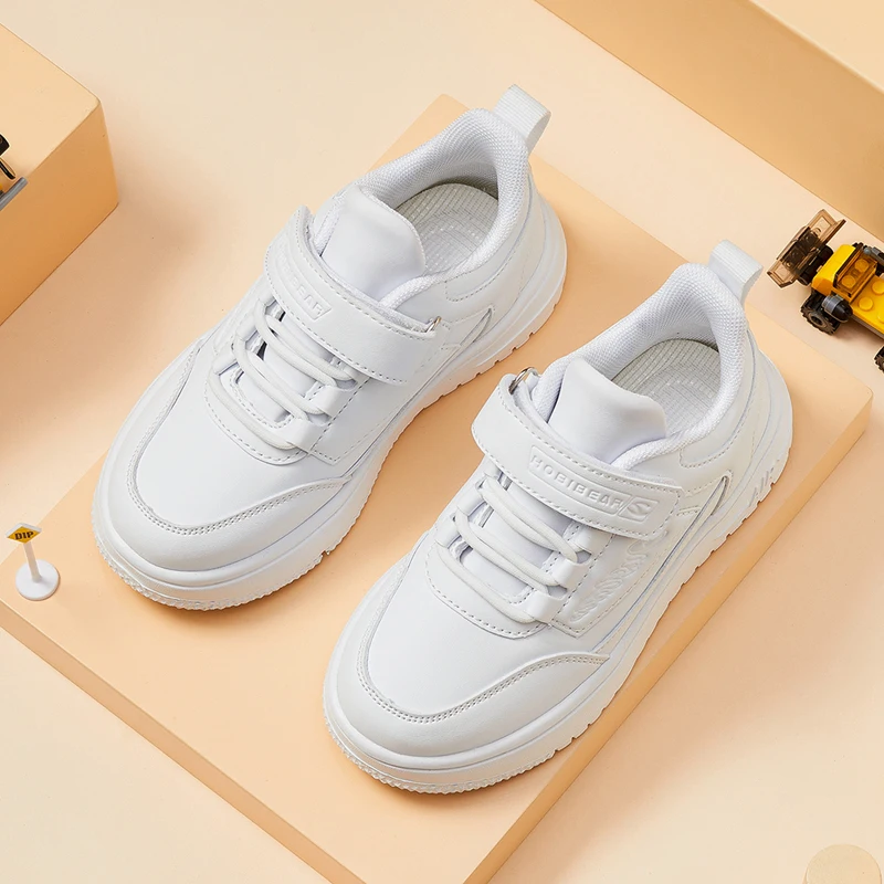 

Children's Design White Sneakers Toddlers Girls Boys Mesh Breathable Lace-up Casual Sport Shoes Kids Tennis Toddler Shoes