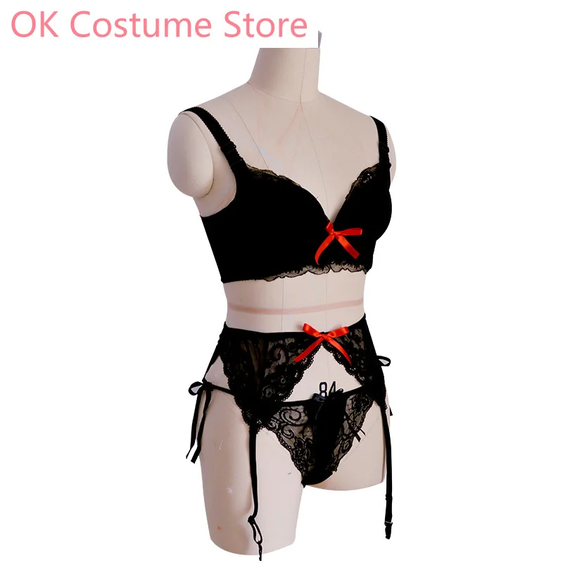 Аниме! Костюм для игр токисаки Куруми свидание в прямом эфире черное пикантное