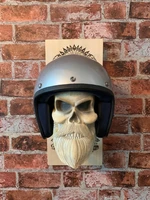 motorcycle skull helmet holder resin bone hanger ghost head wall decoration wall rack and jacket hook home office decoration