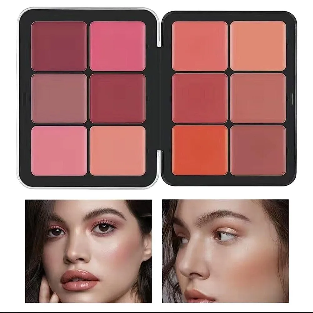 

White Highlighter Iron Box Blusher Palette Waterproof Concealer Cream