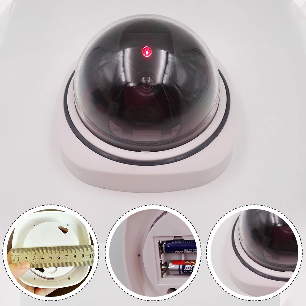 

Wireless Fake Dummy Camera CCTV Home Security Cameras System Surveillance Sustainable With Flashing RED LED Light Anti-thief