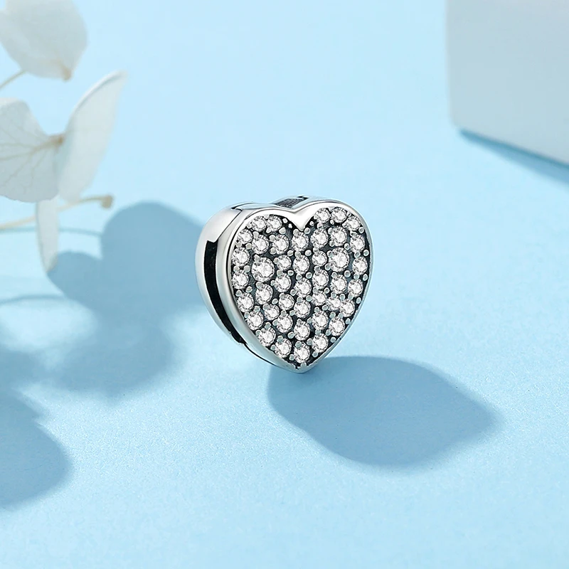 Оригинальные Посеребренные Подвески В Форме Сердца Счастливая Клеверная Корона