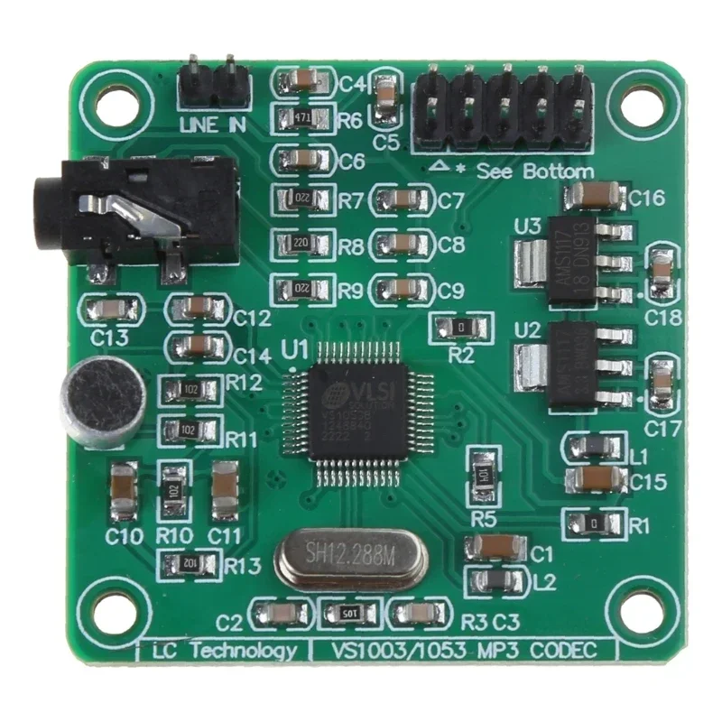 VS1053 Макетная плата модуля MP3 со встроенной функцией записи. SPI-интерфейс.