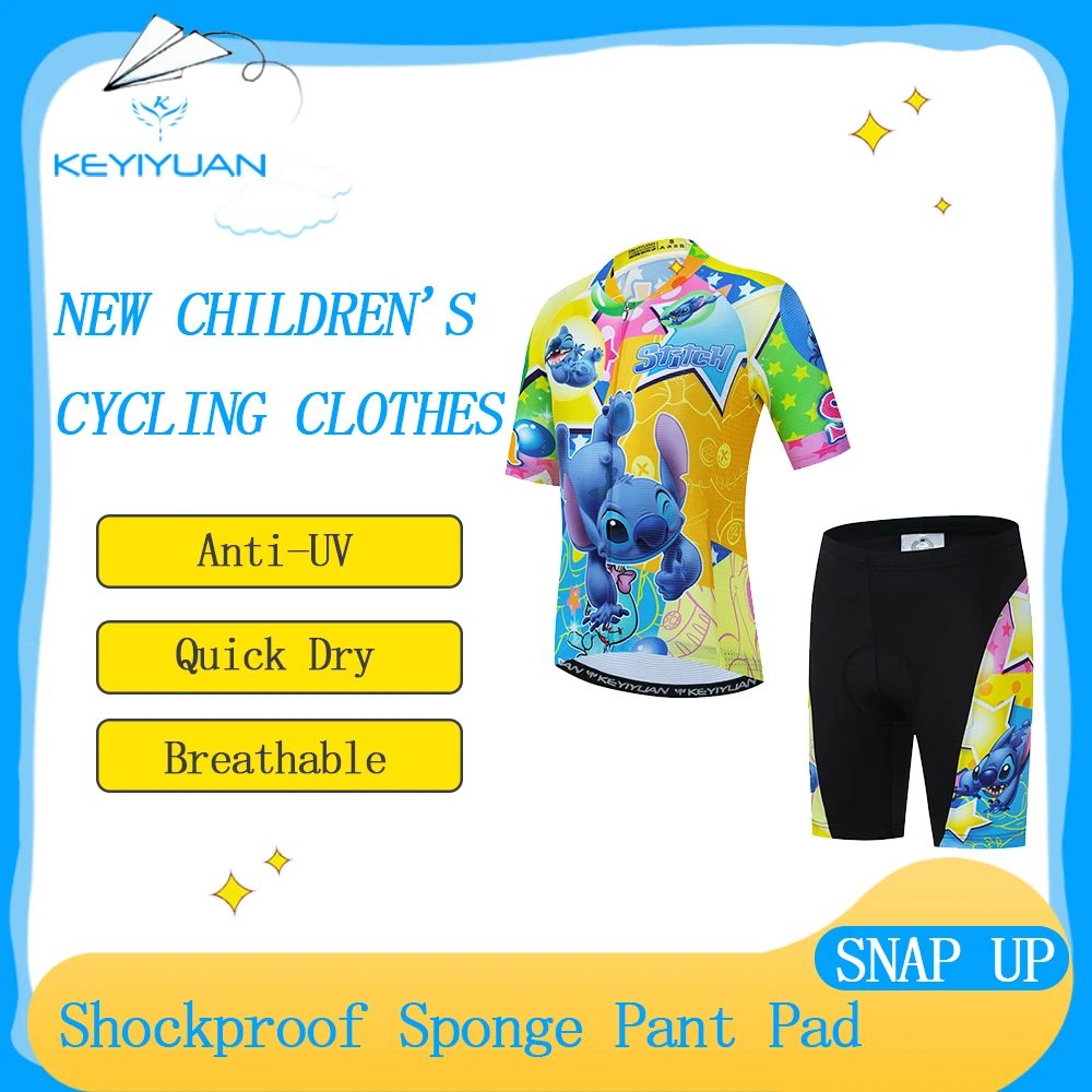 KEYIYUAN-traje De Ciclismo corto para niños, ropa deportiva para bicicleta De montaña,...