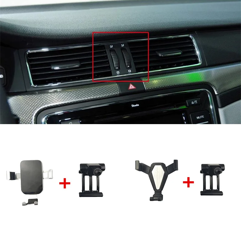 1Lot ABS Material For 2009--2015 Skoda SUPERB II 3T4 Special Car Phone Holder Fixed Bracket Stand Mobile