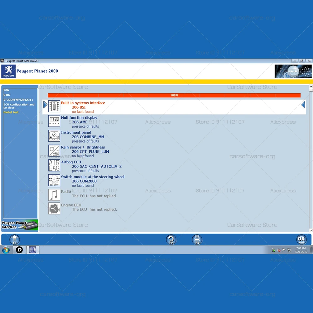 Фото PP2000 Диагностическое программное обеспечение Peugeo/t Planet Office V1.9.12 Lexi-a Office V1.4.13 Инструмент для ремонта диагностики Схема электрической проводки №3