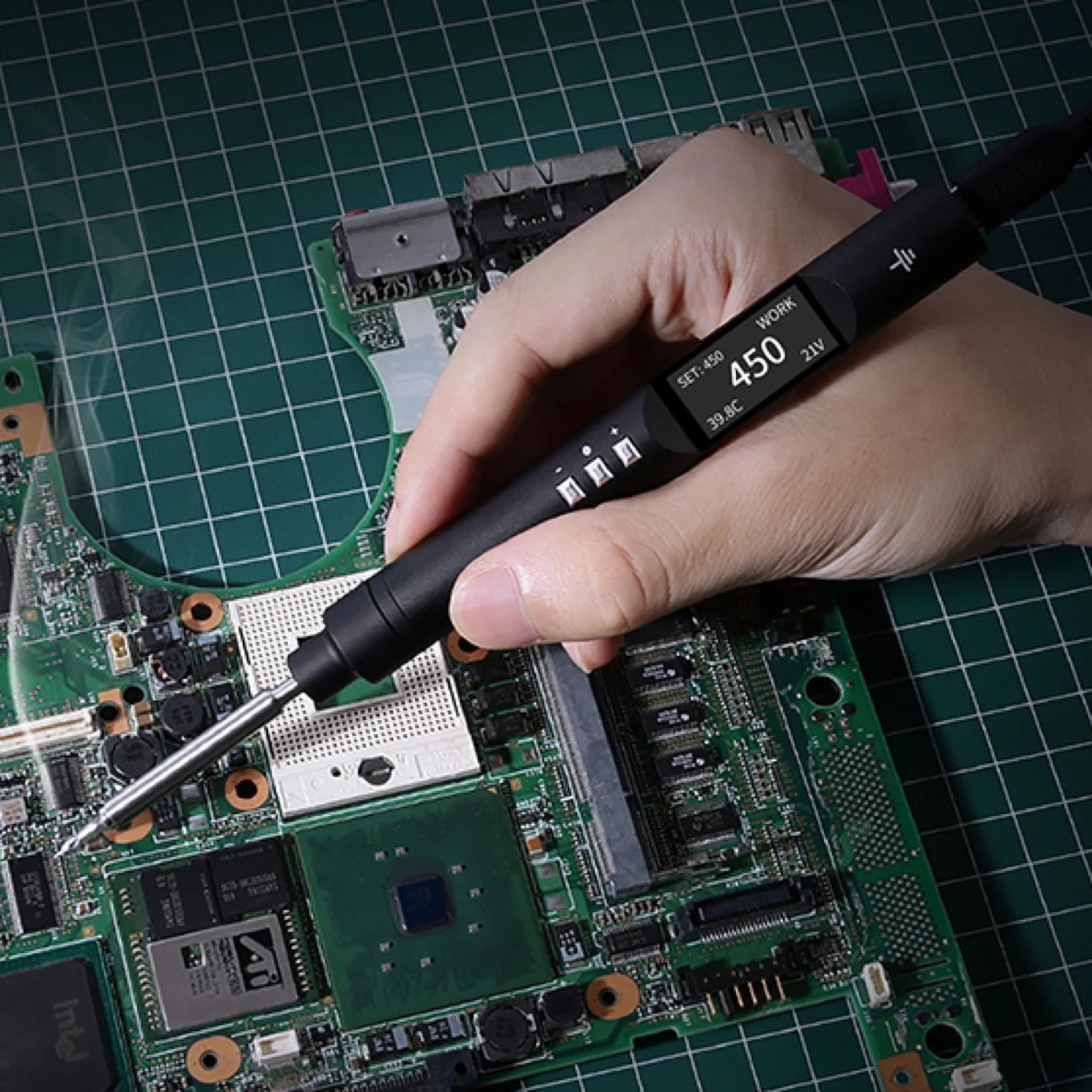 Набор для пайки TOOLTOP PTS200 T13 T12 T65 100 Вт ESP32 PD3.0 умный паяльник с открытым исходным