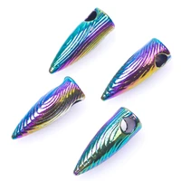 4pcslot rainbow color bullet pistol rifle submachine gun charms metal personality pendant for jewelry diy making accessories