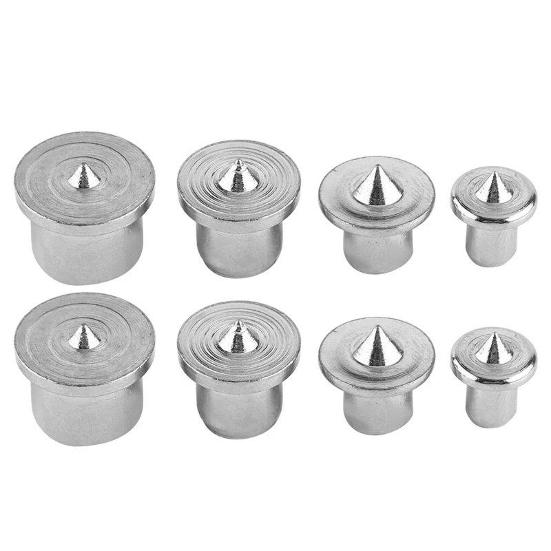

8 Pieces Convenient Dowel and Tenon Center Transfer Plugs Point 6/8/10/12mm Dowel Center Point Pin Set Woodworking Tools