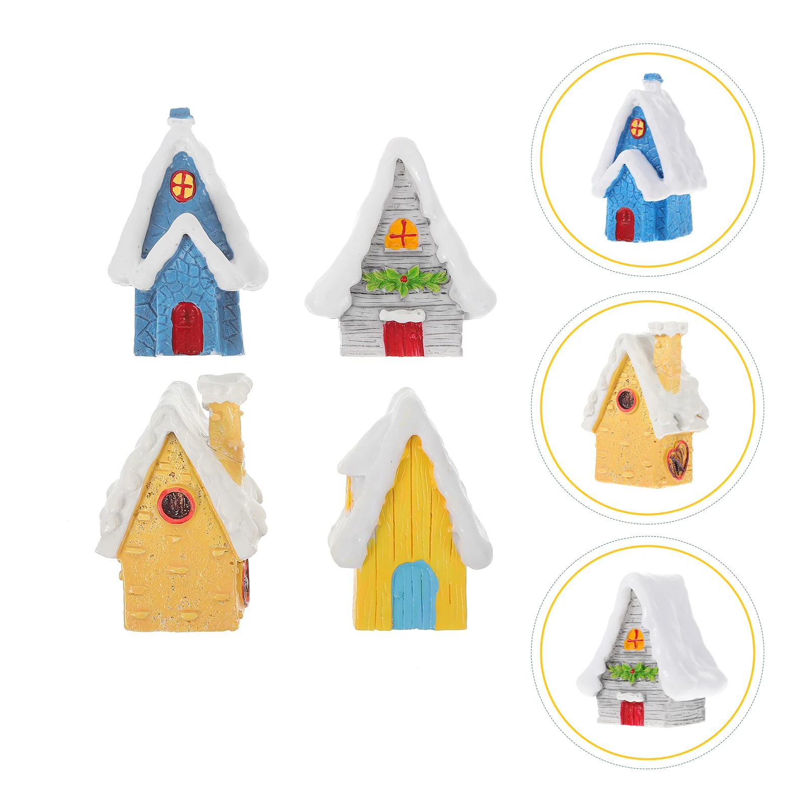 

Christmas Aquarium Village Mini House Resin Ornamentdecor Decorations Landscape Micro Miniature Tank Ornaments Sets Vintagecave