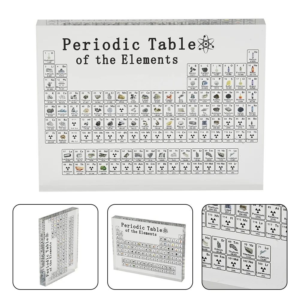 

Chemical Periodic Table With Element 85-bit Acrylic Desks Display Letter Ornament Samples School Science Studying