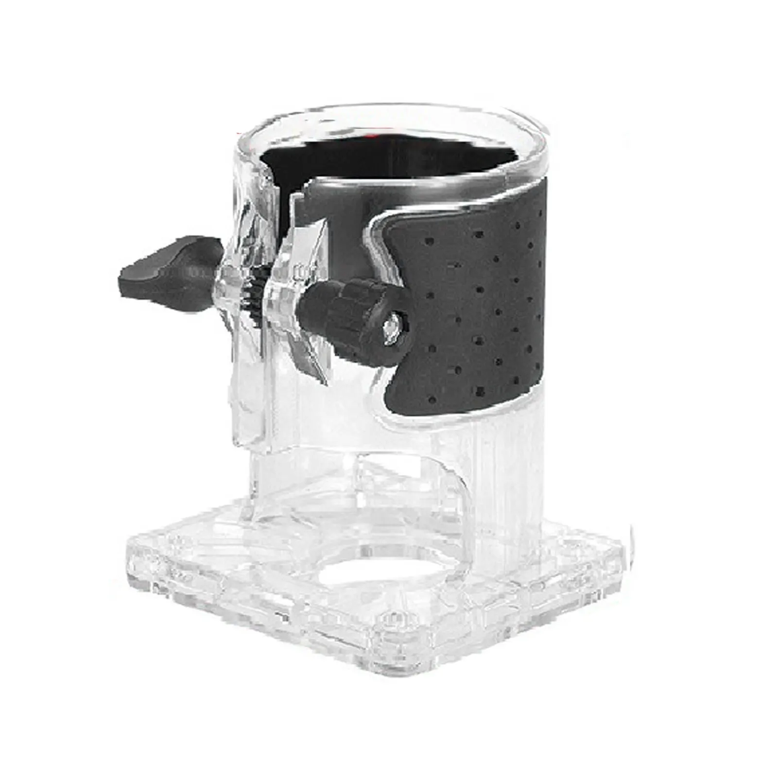 Router Trimmer Base Wood Working With Adjustment Knob Professional Transparent PC High Strength Practical Power Tool Accessories 3