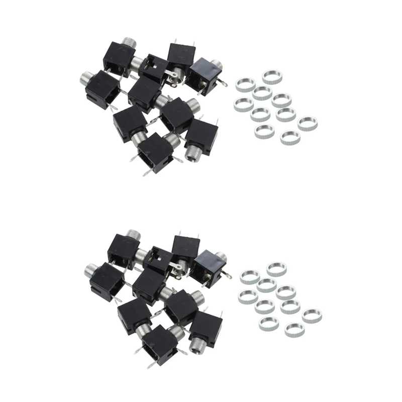 

20 шт., гнездовые Аудиоразъемы для наушников 3,5 мм