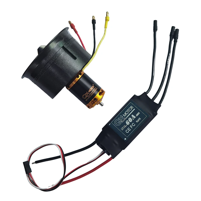 64 мм duct fan12 Blades / 3S 4S 6S Spindle-3mm motor ESC jet RC EDF для радиоуправляемого самолета |