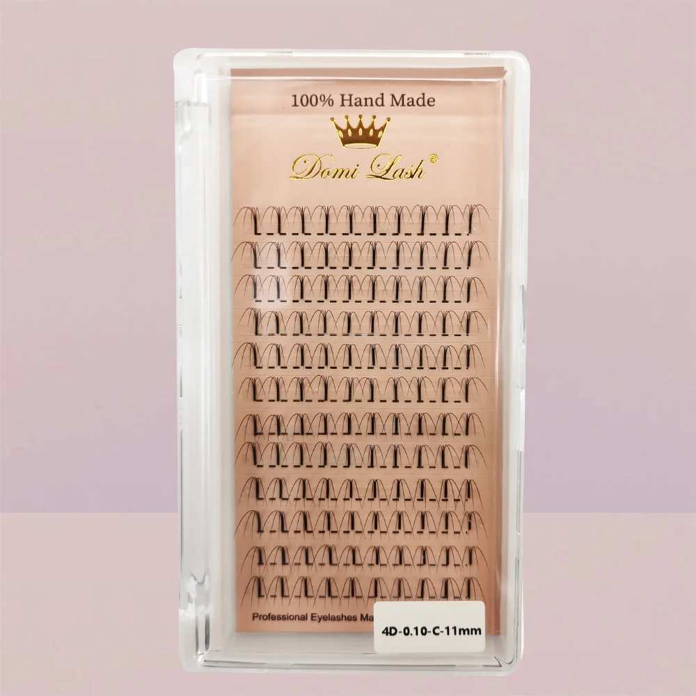 

Накладные ресницы Domi 3d4d 5D 6D 12 рядов 0,10 мм, натуральные длинные Индивидуальные ресницы, корейский женский макияж для красоты