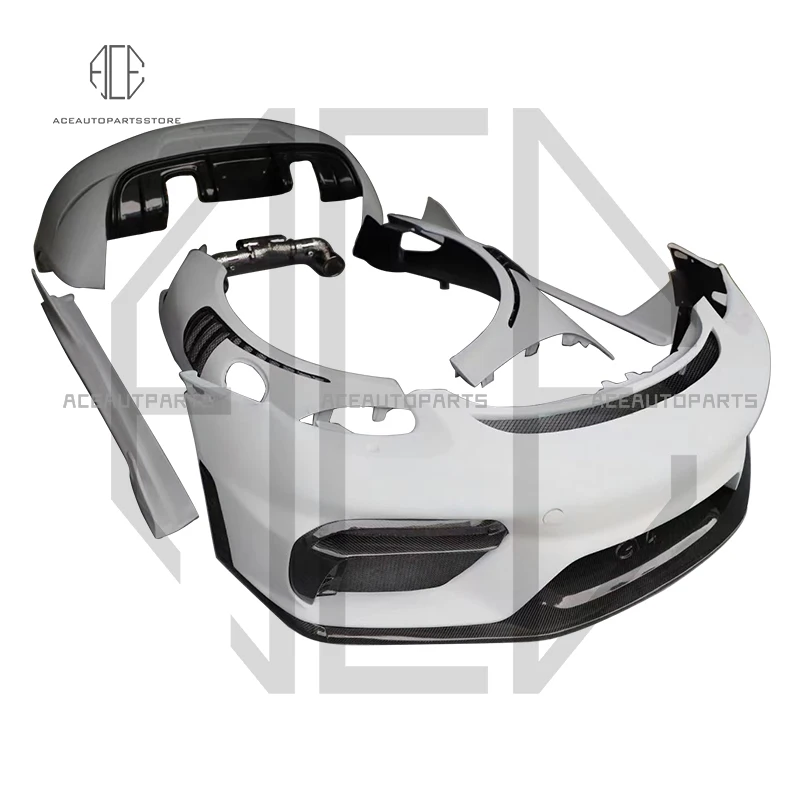 Комплект кузова из углеродного волокна в стиле GT4 для Porsche 981 Boxster Cayman 2013-2015