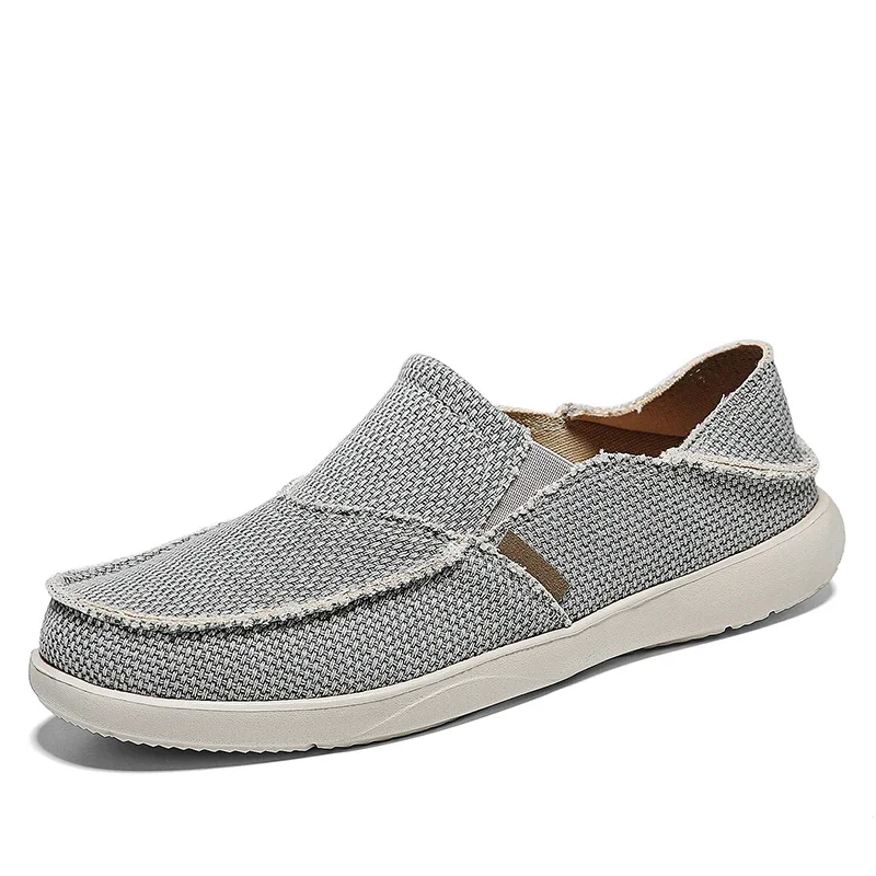 

New Arrival Spring Summer Comfortable Casual Shoes Lightweigh Mens Canvas Shoes For Men Slip-On Brand Fashion Flat Loafers Shoes