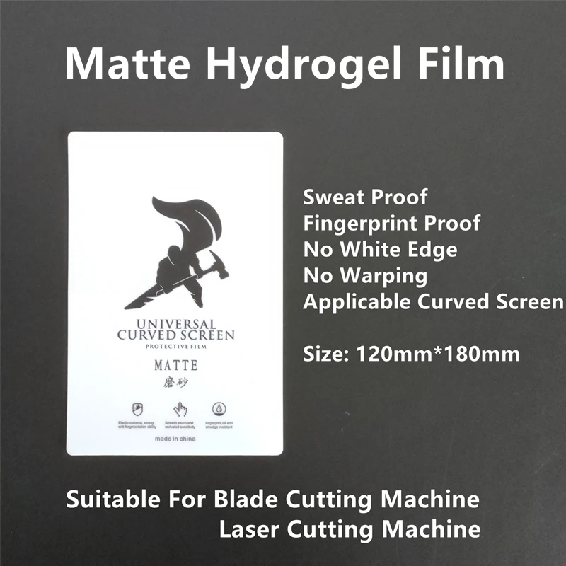 50pcs HD Flexible Hydrogel Film For iPhone SS-890C Film Cutting Machine Anti Blueray Matte UV Privacy TPU LCD Screen Protectors