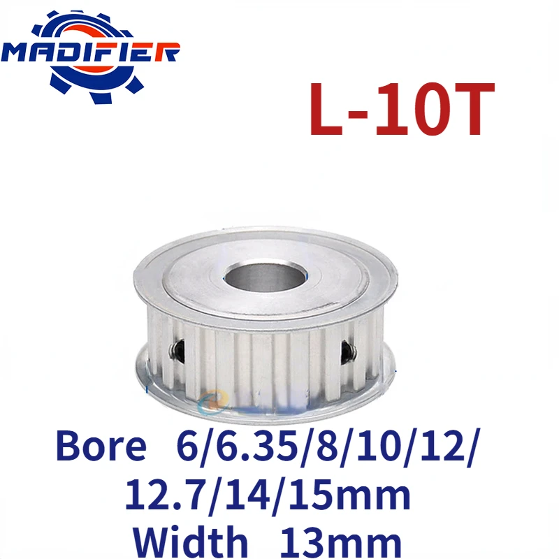 

AF type 10 Teeth two-sided flat L Timing pulley hole 6/6.35/8/10/12/12.7/14/15mm for Width 13mm