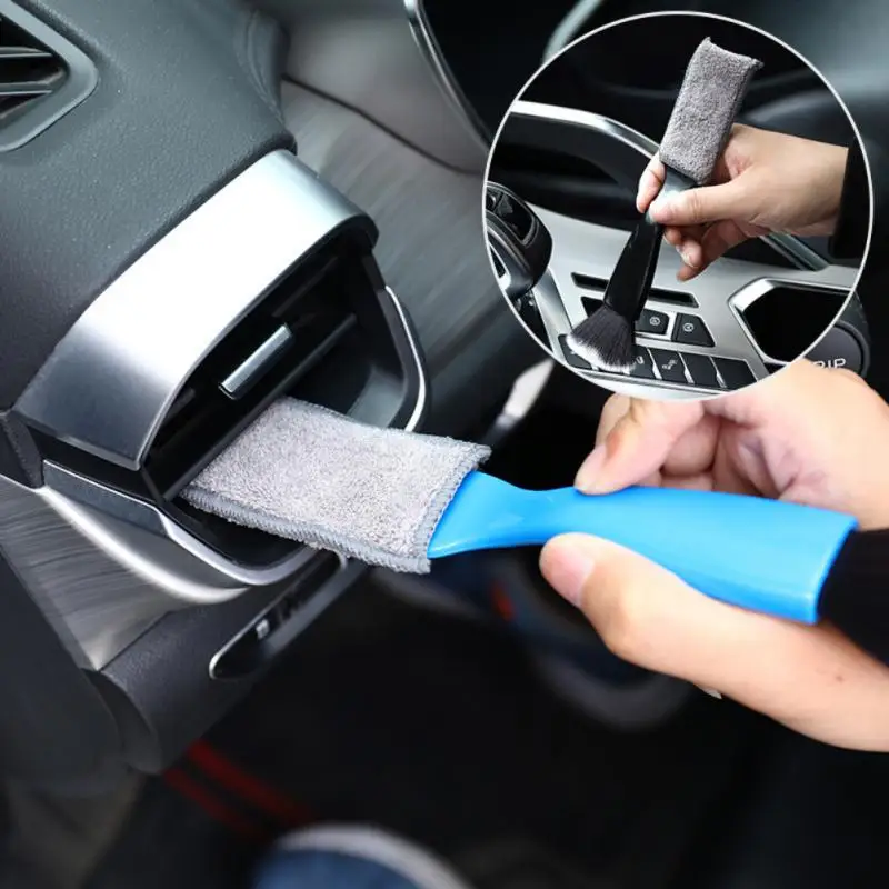 

1pcs Car Cleaning Brush Air Outlet Cleaning Dust Removal Comfortable Coral Fleece Cleaning Brush Practical Car Cleaning Tools