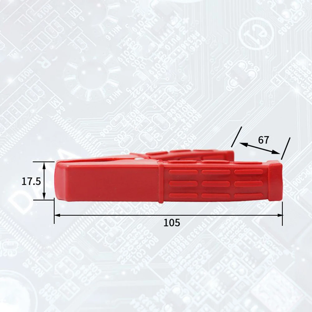 

Battery Clip Alligator Clips Electrical Equipment 2PCS Car Connector Copper Plated Teeth Insulation Clip Steel/PVC