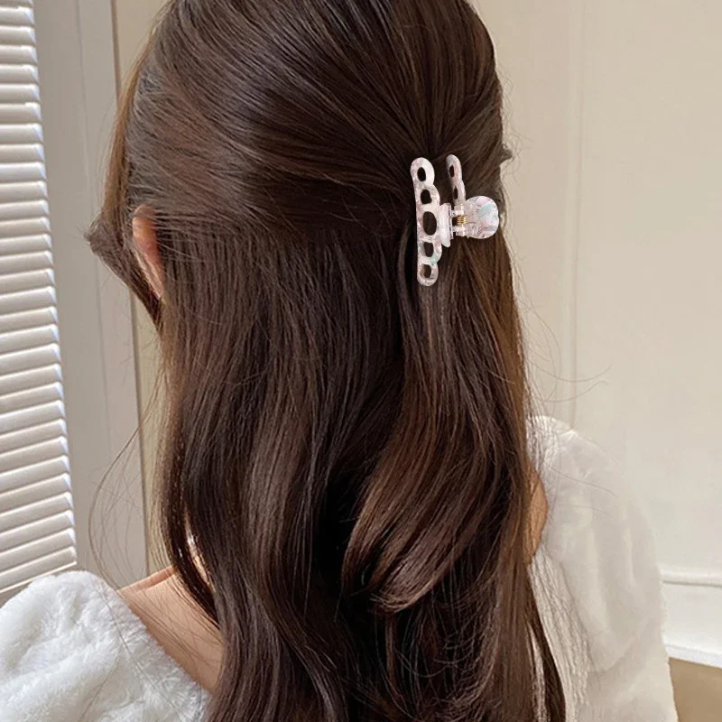 Заколка-краб геометрической формы 6 цветов