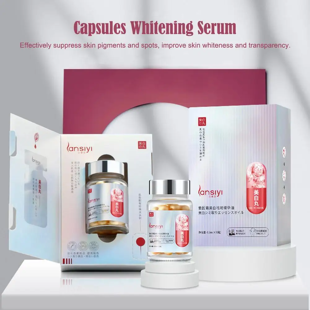 

Отбеливающая и омолаживающая сыворотка для лица, 30 капсул