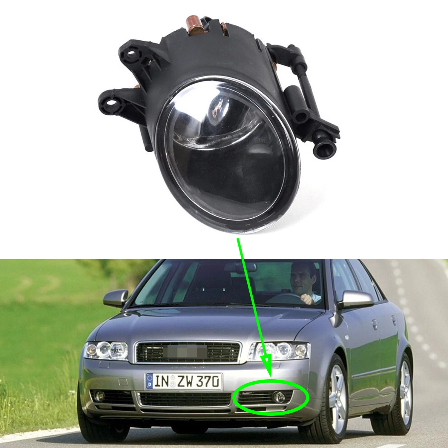 Противотуманные фары для Audi A4 B6 2000 ~ 2005 противотуманные передний бампер решетка