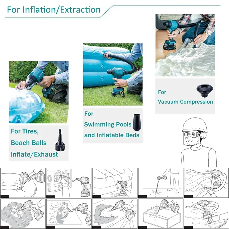 Бесщеточный аккумуляторный воздуходувка Kamolee