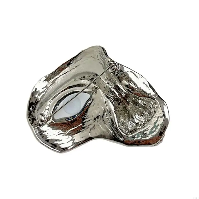 Vintage Half Face Brooch Булавка