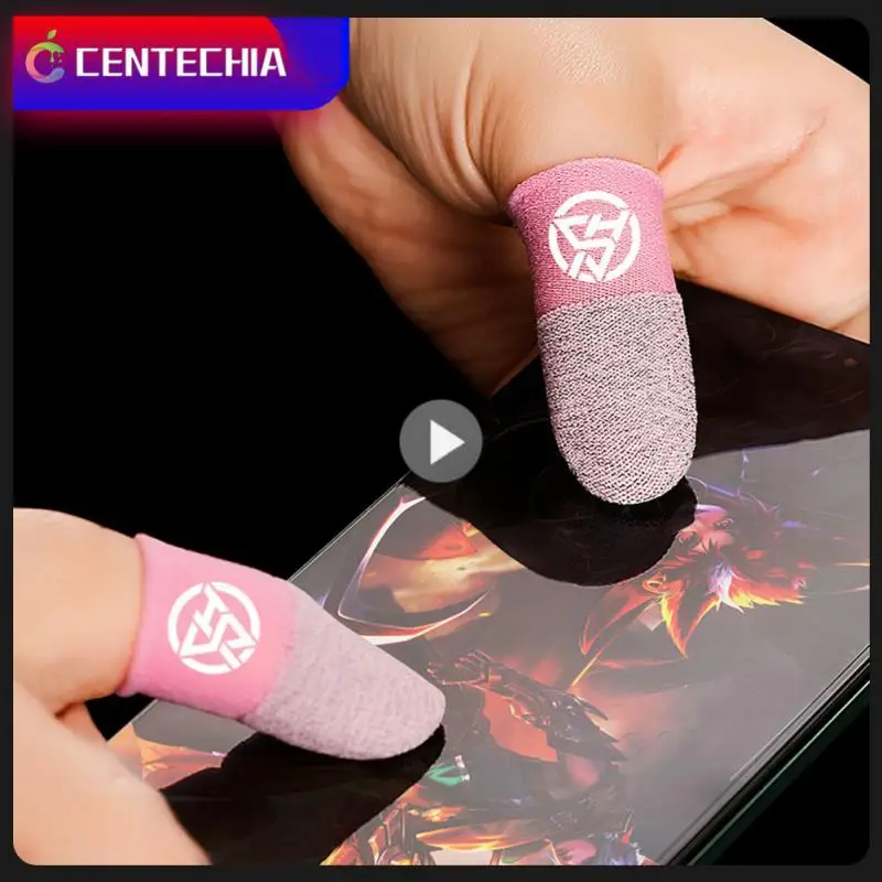 

Sterling Silver Fiber Finger Cover Breathable Game Finger Cots Convenient Durable Game Controller Gaming Accessorie 2 Pair