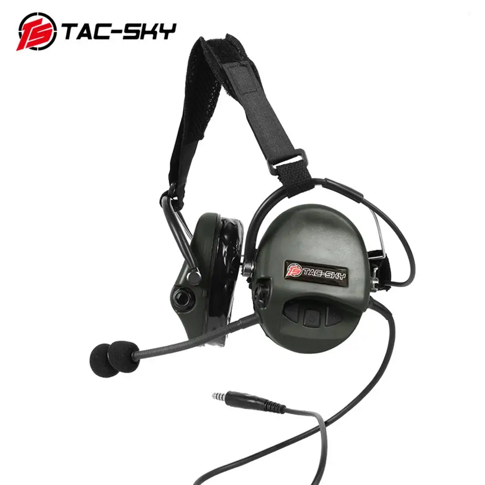 TS TAC-SKY SORDIN Silicone Earmuffs Noise Cancelling Pickup Tactical Headphones TCIHEADSET LIBERATOR II Softair Headphones FG